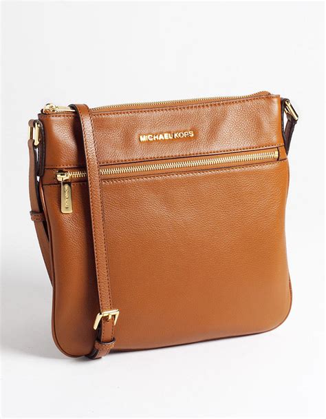 michael michael kors bedford flat leather crossbody bag|bedford legacy Michael Kors bag.